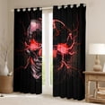 thumbnail image 2 of Castle Fairy Gothic Skull Black Out Curtains for Boys Girls,Abstract Green Lightning Curtains Pack of 2 (42x63 Each),Exotic Style Bedroom Curtains,Ultra Soft Home Decor, 2 of 6