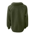 thumbnail image 4 of Womens Winter Long Sleeve Button Sherpa Jacket Coat Pockets Warm Fleece, 4 of 8