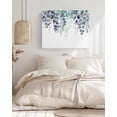 thumbnail image 3 of Teal Purple Botanical Wall Art for Living Room,Canvas Picture Wall Decor for Bathroom Bedroom,Eucalyptus Leaves Watercolor Spring Painting Artwork for Office Kitchen Hallway Dining Room Decor 20"x24", 3 of 8