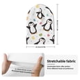 thumbnail image 2 of Zufioo Colorful Hearts Penguin Print Adult Knitted Hat, Unisex Cuffed Brimless Ski Hat, Suitable for Autumn and Winter, 2 of 6