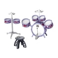 thumbnail image 4 of Kids Jazz Drum Set Percussion Music Instrument Early Learns Learning Music Illumination para la escena Performance Regalo cumpleaños Niños, 4 of 9
