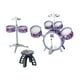 thumbnail image 4 of NITHDLERS Jazz Drum Kit Instrumento de música de percusión Aprendizaje temprano Música Música de juguete Cymbal y batería para niños de jardín de, 4 of 10