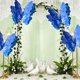 thumbnail image 4 of Decoración de Ventana con Flores y Velos de Mariposas, para Bodas, Festivales, Fiestas, Decoración de Patio Exterior, Arreglo de Escena, 4 of 6