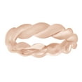 thumbnail image 3 of AFFY Mens Rope Wedding Engagement Band Ring In 14k Solid Rose Gold Ring Size-13.5, 3 of 3
