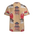 thumbnail image 3 of High Quality Hawaiian Shirts for Men Short Sleeve Aloha Beach Shirt Floral Summer Casual Button Down Shirts Blouses AJMULL, 3 of 7