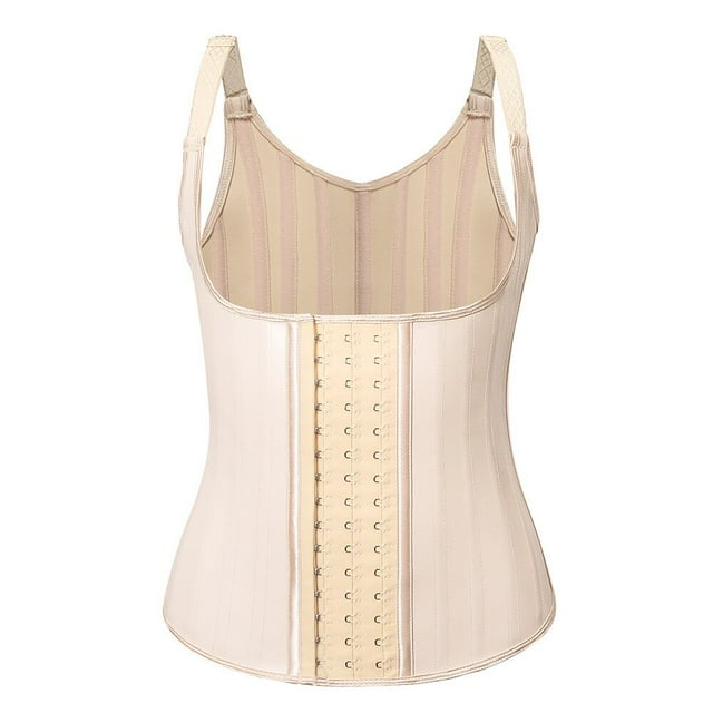 Gilet de Mise en Forme Amincissant en Latex Ceinture de Sudation Sport Gaine Ventre Bretelles de Modelage Posture en Acier