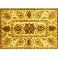 thumbnail image 1 of Ahgly Company Machine Washable Indoor Rectangle Oriental Yellow Modern Area Rugs, 2' x 3', 1 of 1