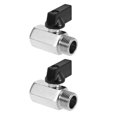 thumbnail image 1 of SUTENGDA 2pcs RV Hot Water Drain Mini Ball Valve Copper Vale Space-Saving Design Ideal for Water Pipe Gas Pipe and RV Water Heater Replacement, 1 of 8