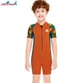 thumbnail image 3 of Soidarity Trajes de neopreno para niños de 2,5 MM, traje de buceo grueso, traje de baño, deportes transpirables, pieles de buceo para buceo, esnórquel, Deportes acuáticos naranja L Soidarity OD003671-08, 3 of 6