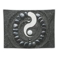 thumbnail image 5 of Orinice Yin-Yang Symbol Rocks Water Droplets Tapestry Wall Hanging Unique Style for Home Wall Decor Art 40x60inch, 5 of 6