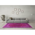 thumbnail image 3 of Ahgly Company Indoor Square Medallion Pink Traditional Area Rugs, 6' Square, 3 of 4