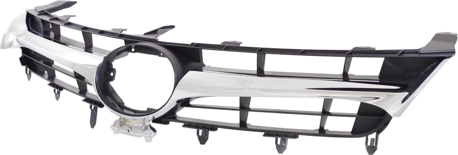 Grille Assembly Compatible With 2015-2017 Toyota Camry Textured Black Shell and Insert