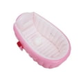 thumbnail image 2 of Lipstore Inflatable Baby Bathtub Baby Pool Foldable Portable Shower Basin for Newborn Pink, 2 of 8