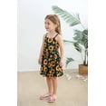 thumbnail image 4 of Toddler Baby Girls Summer Sunflower Bowknot Dress Yellow Floral Dresses Sundress Size 6 (Sunflower-312), 4 of 7