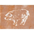 thumbnail image 2 of Loreth, Lanie 32x24 White Modern Wood Framed Museum Art Print Titled - Country Pig, 2 of 4