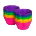 thumbnail image 1 of Paquete de 24 moldes de silicona antiadherentes para cupcakes, pasteles, gelatinas y muffins., 1 of 6