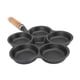 thumbnail image 3 of Sartén de Hierro Fundido, Sartén para Desayuno Sin Revestimiento, Sartén para Tortilla Antiadherente, Molde para Hamburguesas de Cinco Orificios, Sartén para Bola de Masa de Huevo, 3 of 5