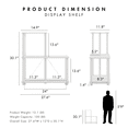 thumbnail image 4 of Furniture of America Brooks Adult Open Display Shelf Bookcase, 3-Cube Shelves, White, 4 of 16