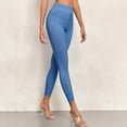thumbnail image 4 of Denim Leggings, Comdrip Women's Denim Yoga Fitness Pants Tummy Control High Waist Pull on Stretchy Jeans Jeans for Women Sky Blue L, 4 of 6