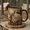 Black, variant on Deer Camp Mug 2D Printed 3D Effect Personalized Hunting Cabin Coffee Cup