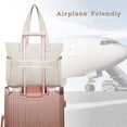 thumbnail image 5 of GYNKY Tote Bag for Woman, Large Capacity Gym Bag Waterproof Puffer Shoulder Work Bag with Multiple Compartments, Beige, 5 of 8