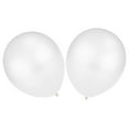thumbnail image 2 of NUOLUX 100pcs 12 Inch Bright Color Latex Metallic Balloons (White), 2 of 8