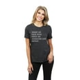 thumbnail image 2 of Wake Up Hug Dog Have An Awesome Day Repeat Women's Fashion Relaxed T-Shirt Tee Charcoal Grey Small, 2 of 5