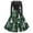 Green, variant on WXLWZYWL Formal Dresses for Women 2024 Christmas The Santa Claus Print Flare Dress Long Sleeve Hollow Party Tea Dresses