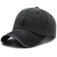 thumbnail image 1 of Meitianfacai Washed Plain Baseball Cap, Adjustable Dad Hats Gift for Men/Women Light Board Pure Colour Sun Hat, 1 of 7