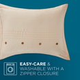 Cool Luxury Zippered Pillow Sham, Standard/Queen, Sand Dollar