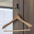 thumbnail image 5 of Unique Bargains Round Coat Hook Wall Mount Folding Hook Black 2.87"x0.91"x0.47", 5 of 7