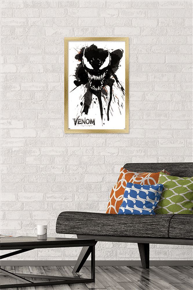 Marvel Venom: Let There be Carnage - Splatter Wall Poster, 14.725" x 22.375", Framed