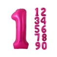 thumbnail image 1 of 40 Inch Hot Pink Number Balloon, Large Size Jumbo Digit Mylar Foil Helium Bright Pink Balloons For Birthday Party Celebration Decorations Graduations, 1 of 5