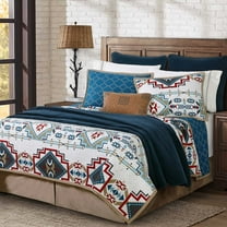 Hiend Accents Unisex Spirit Valley 3-Piece Full/Queen Quilt Set Teal One Size