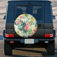 thumbnail image 3 of Kll Tropical Flowers Tire Cover,Universal Wheel Tire Cover For Trailer, Rv, Suv, Truck,Camper And Many Vehicle,(14 Inch), 3 of 7