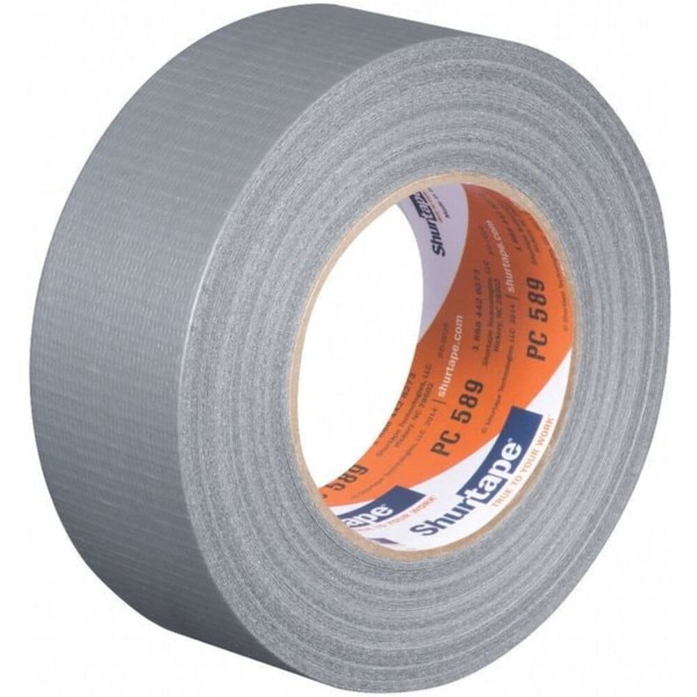 Shurtape Duct Tape, Silver, 60-1/8 yd L, 1-7/8 in W, PK24 152300