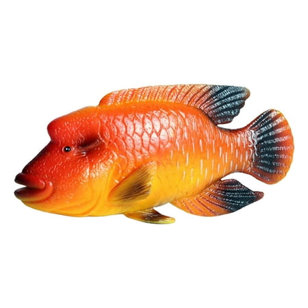 

Simulated Humphead Wrasse Model Plastic Fish Model Sea Animals Statue Ornament