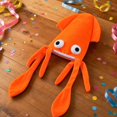 thumbnail image 5 of Novelty Squid Hat Octopus Costume Accessory for Halloween Party Photo Props Festive Decoration, Orange, 5 of 5