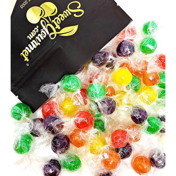Sweetgourmet Traditional Sour Fruit Balls Bulk Hard Candy Wrapped 2