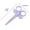 Purple, variant on Qiweii Safety Scissors Plastic Safety Scissors for Handicrafts and Art Projects,Blunt Tip Safety Scissors