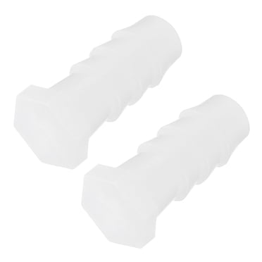 Unique Bargains Barb Plug Plastic End Cap Crimp Fitting Hose Connector OD 1/4' for Water Cooling Hose ID 6mm 2Pcs