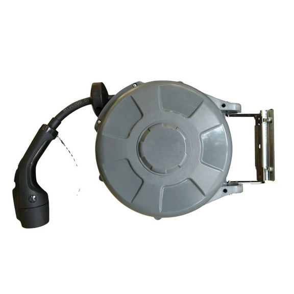 Retractable Reel Cable Reel With Type 2 5m Cable For EV Charr Station Outdoor Use