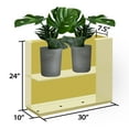 thumbnail image 2 of Wallowa Rectangular Planter Box, Large Metal Planter for Outdoor Plants 30"x 10"x24"H inches Bright Yellow, 2 of 7
