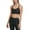 Black, variant on Womens Sport Snake-Embossed Sports Bra
