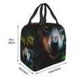 thumbnail image 3 of Easygdp Realistic Style Colorful Wolf A Bolsa Térmica Premium - Tela Oxford Impermeable, Gran Capacidad, Bolsillo Frontal, Unisex para Trabajo, Escuela, Actividades al Aire Libre y Picnics, 3 of 8