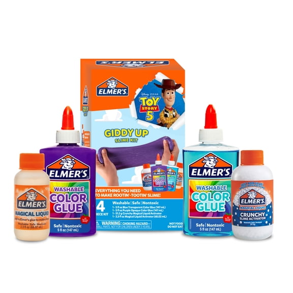 Elmer's Giddy Up Slime Kit featuring Toy Story Characters, Slime Supplies, 4 Piece