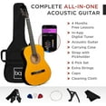 thumbnail image 3 of PRZL 38in Beginner All Wood Acoustic Guitar Starter Kit w/Gig Bag, 6 Picks, Nylon Strings, Strap w/Pick Holder - Natural, 3 of 16