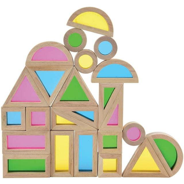 Juego de 24 piezas Building Blocks Constructive Playthings, mezcla de colores
