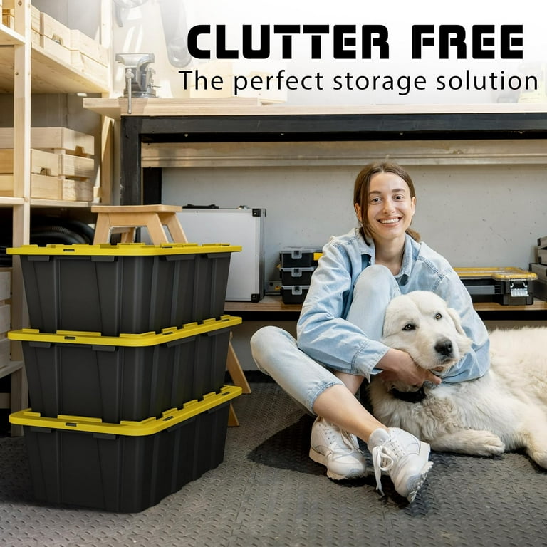 Lid Hdx 70 Gallon Tote With Wheels Heavy Duty Hdx Storage Tote 70