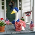thumbnail image 3 of Ouuluon 4th of July Porch Goose Outfit Patriotic Goose Costume, 23 inch Cute Porch Garden Geese Clothes with Hat for Independence Day Porch Patio Lawn, 3 of 6